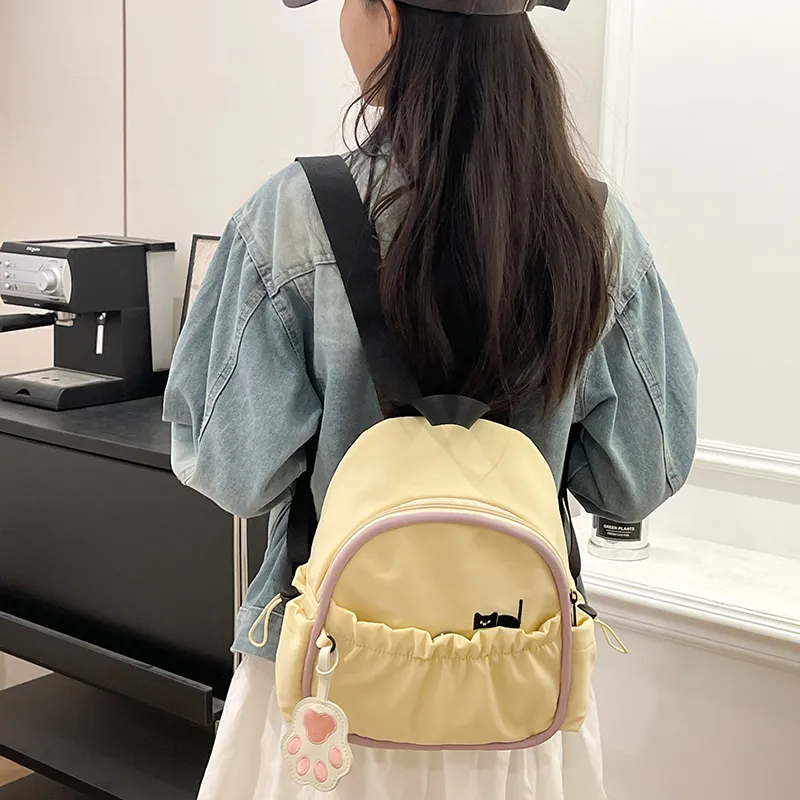 PAIBLOKS Nylon Backpack Mini Unisex Multicolor-7