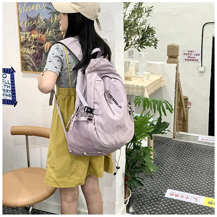 PAIBLOKS Nylon Backpack Regular Unisex Multicolor-8