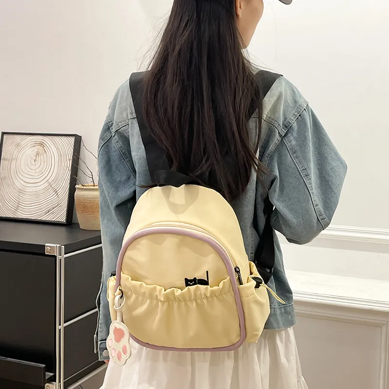 PAIBLOKS Nylon Backpack Mini Unisex Multicolor-8