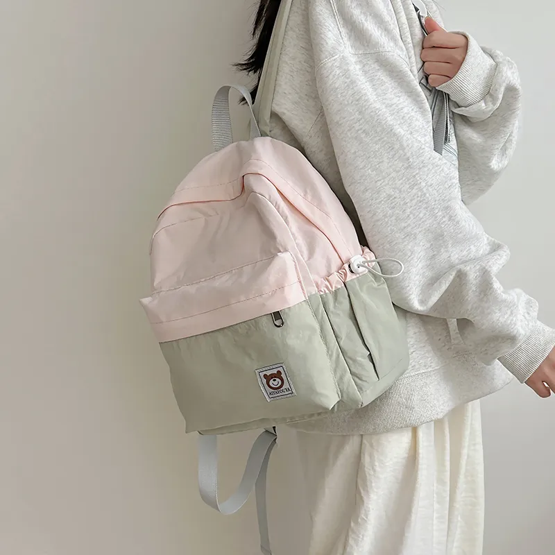 PAIBLOKS Nylon Backpack Women's Multicolor-4