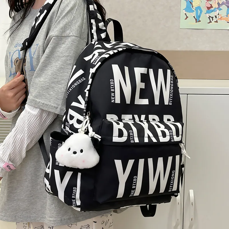 PAIBLOKS Nylon Backpack Unisex Multicolor-20
