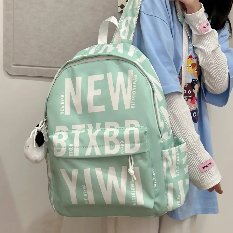 PAIBLOKS Nylon Backpack Unisex Multicolor-14
