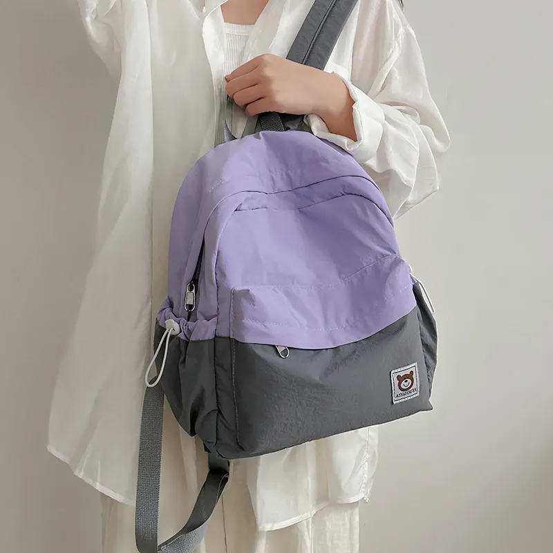 PAIBLOKS Nylon Backpack Women's Multicolor-23