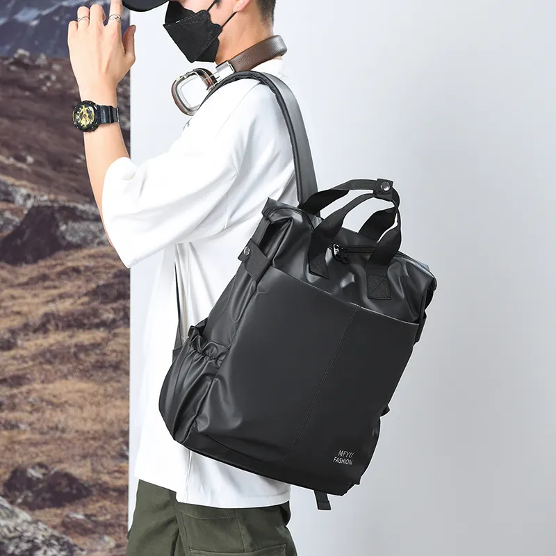 PAIBLOKS Waterproof Fabric Backpack Unisex Multicolor-7