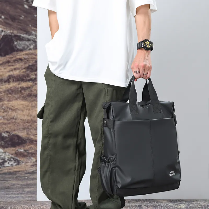 PAIBLOKS Waterproof Fabric Backpack Unisex Multicolor-5