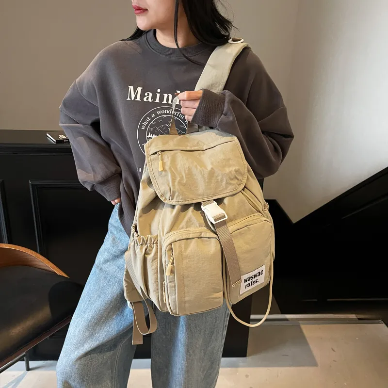 PAIBLOKS Fabric Backpack Unisex Multicolor-35