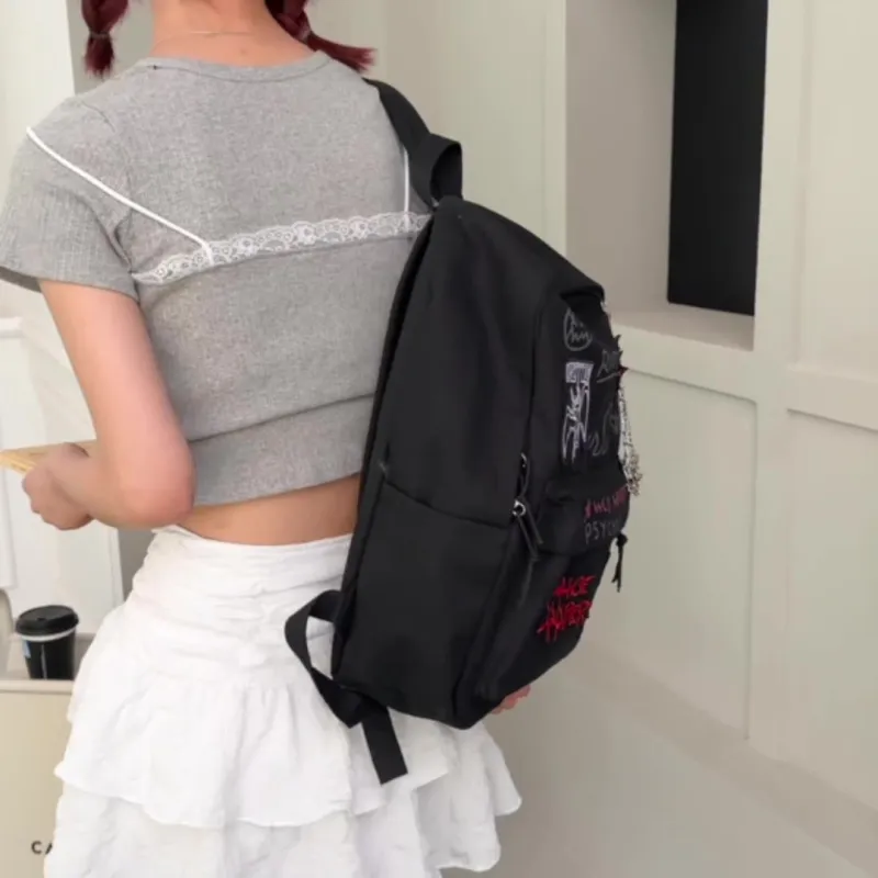 PAIBLOKS Canvas Backpack Regular Unisex Multicolor-4