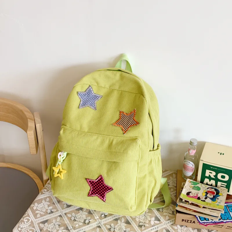 PAIBLOKS Fabric Backpack Large Size Women's Multicolor-8
