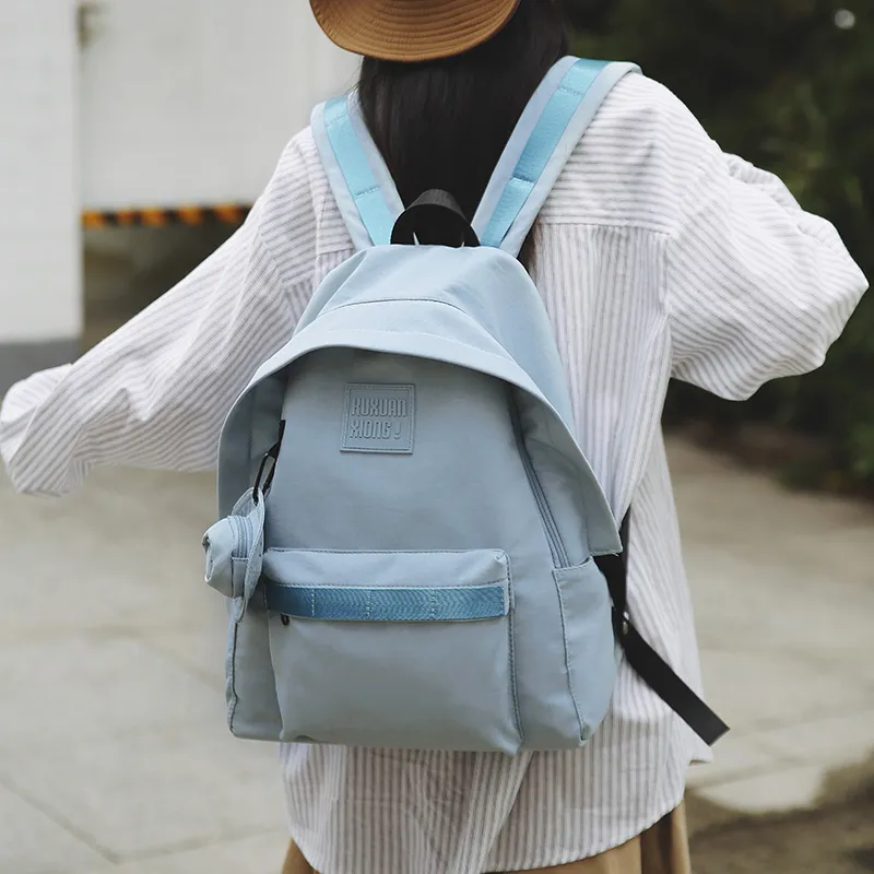 PAIBLOKS Nylon Backpack Unisex Multicolor-5