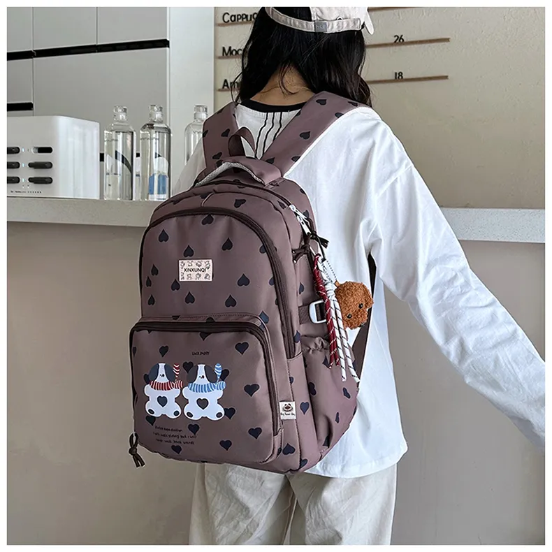 PAIBLOKS Nylon Backpack Regular Unisex Multicolor-22