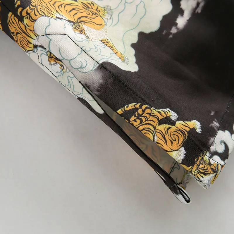 XUANSHENG Shirt Men's Black Tiger-4