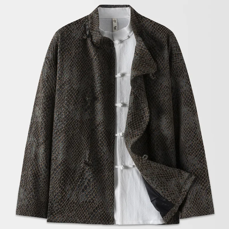 XUANSHENG Jackets Coats Men's Dark Brown-1