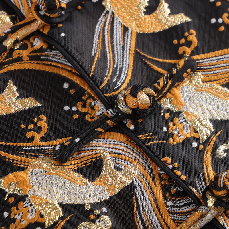 XUANSHENG Jackets Coats Men's Koi Fish-5
