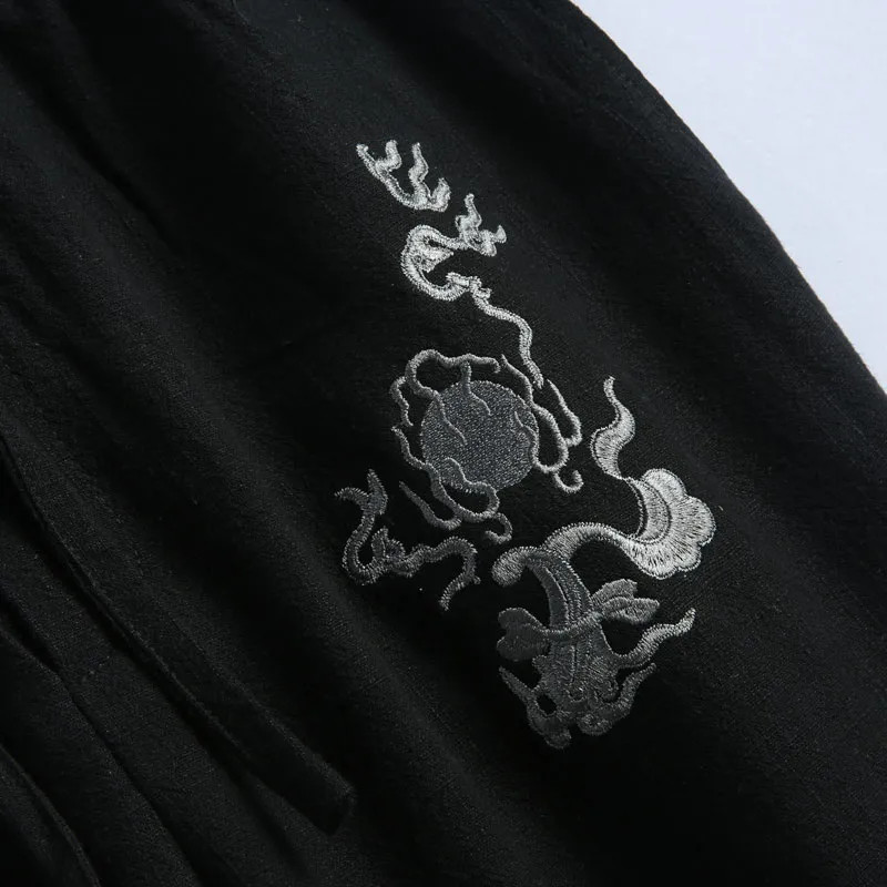 XUANSHENG Casual Pants Men's Black-3