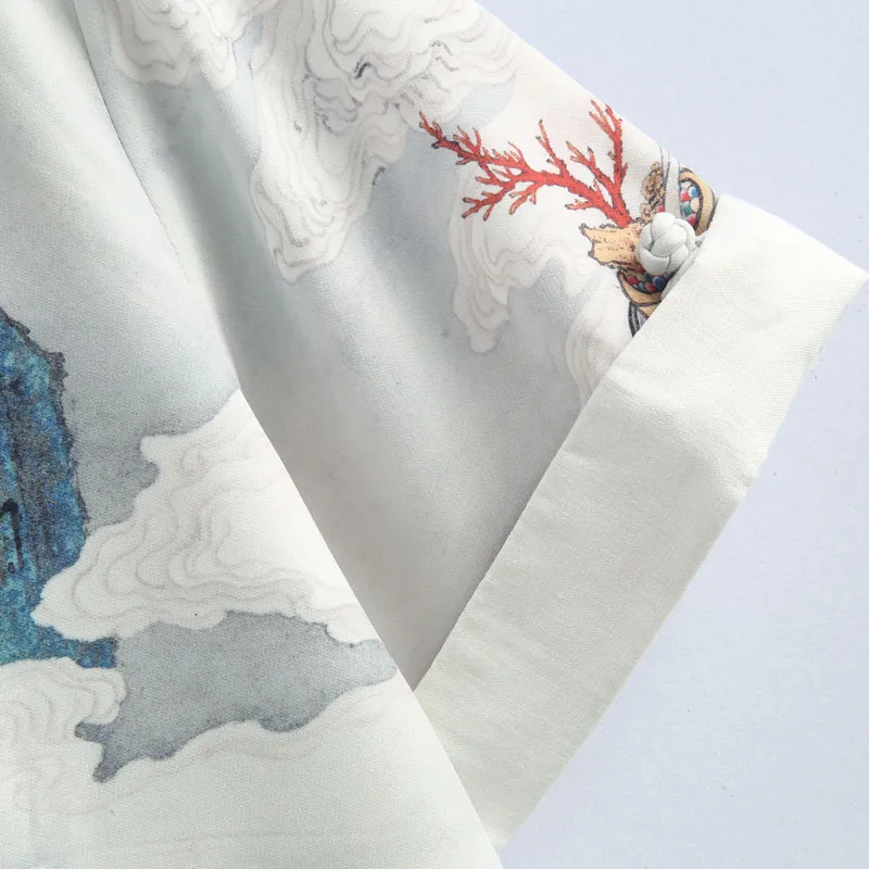 XUANSHENG Shirt Men's Nine Wealth Gods-4