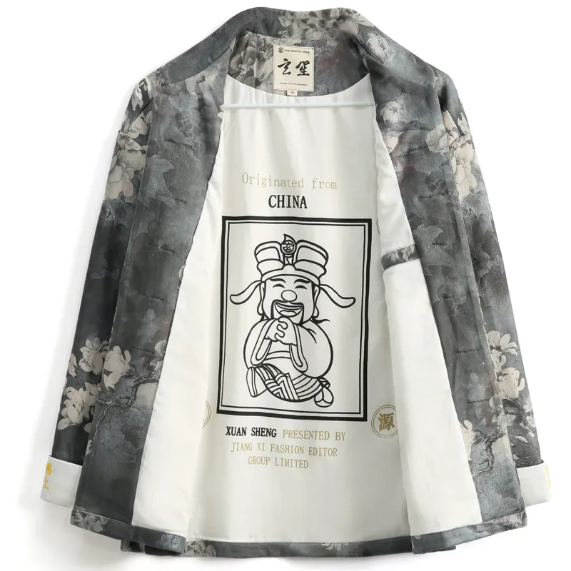 XUANSHENG Jackets Coats Men's Adding Beauty To The Brocade-1