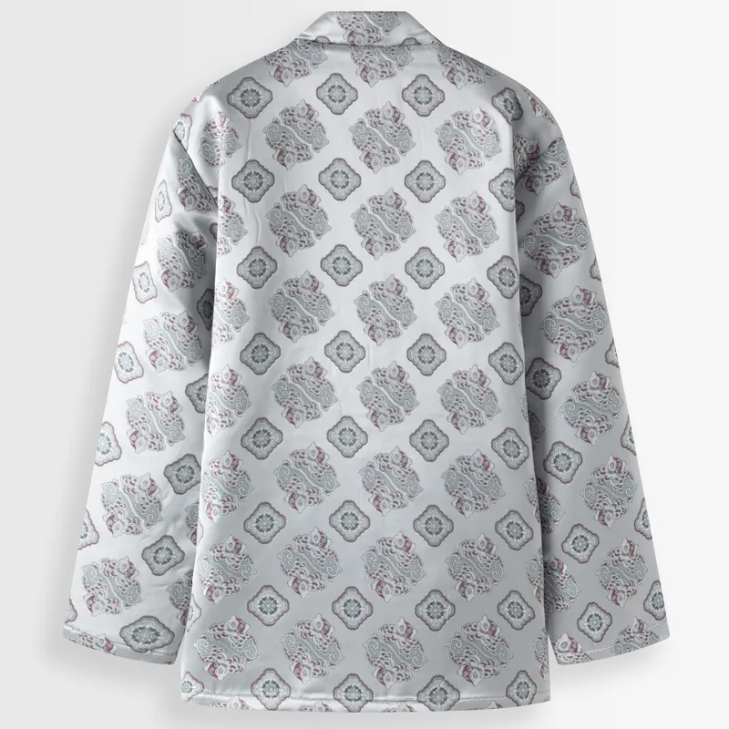 XUANSHENG Puffer Jacket Men's Light Gray-3