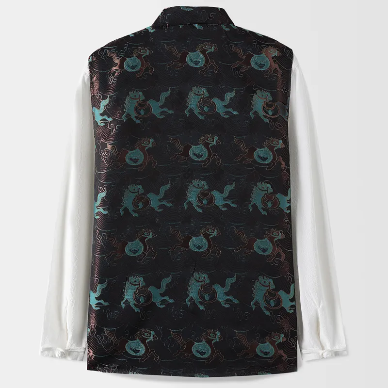 XUANSHENG Vests Men Black-2
