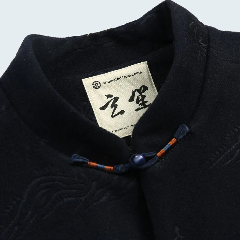 XUANSHENG Jackets Coats Men's Navy Blue-3