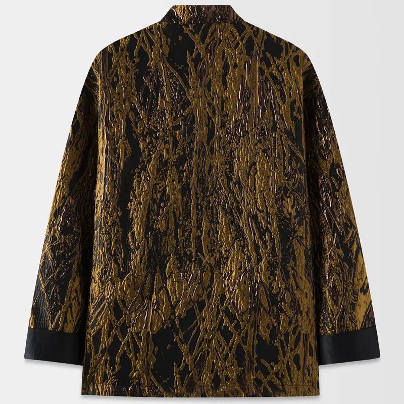 XUANSHENG Jackets Coats Men's Dark Yellow-2