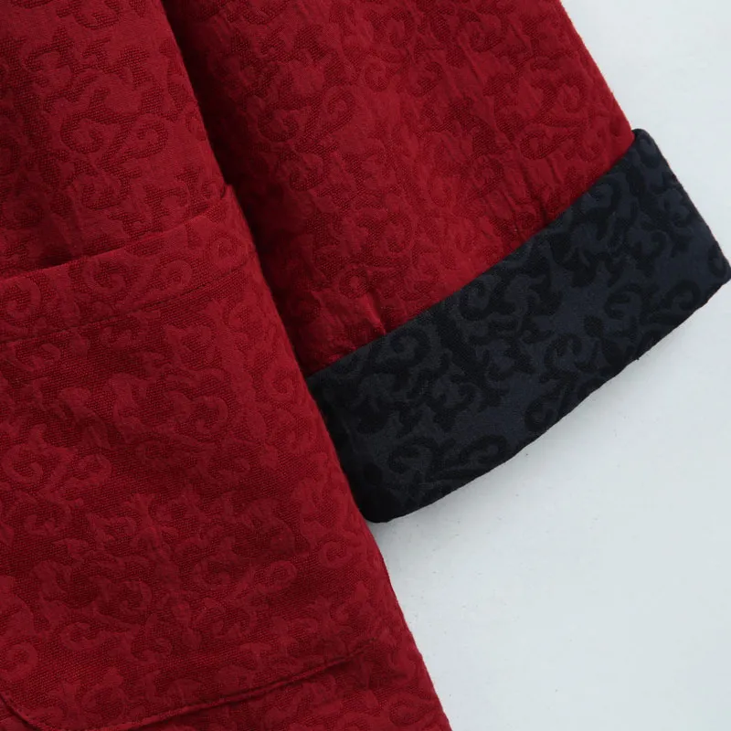 XUANSHENG Puffer Jacket Men's Burgundy-2