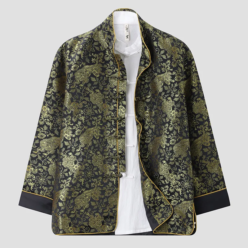 XUANSHENG Jackets Coats Men's Square Lion-1
