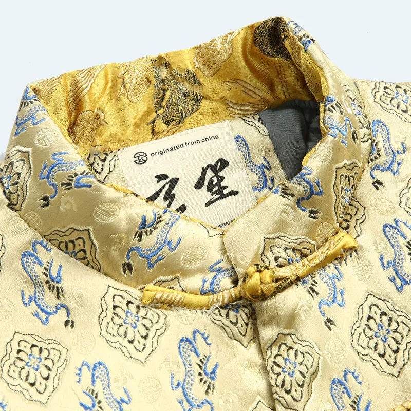 XUANSHENG Puffer Jacket Men's Yellow-2