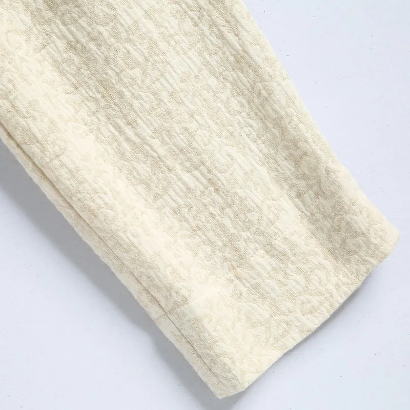 XUANSHENG Casual Pants Men's Hemp-3