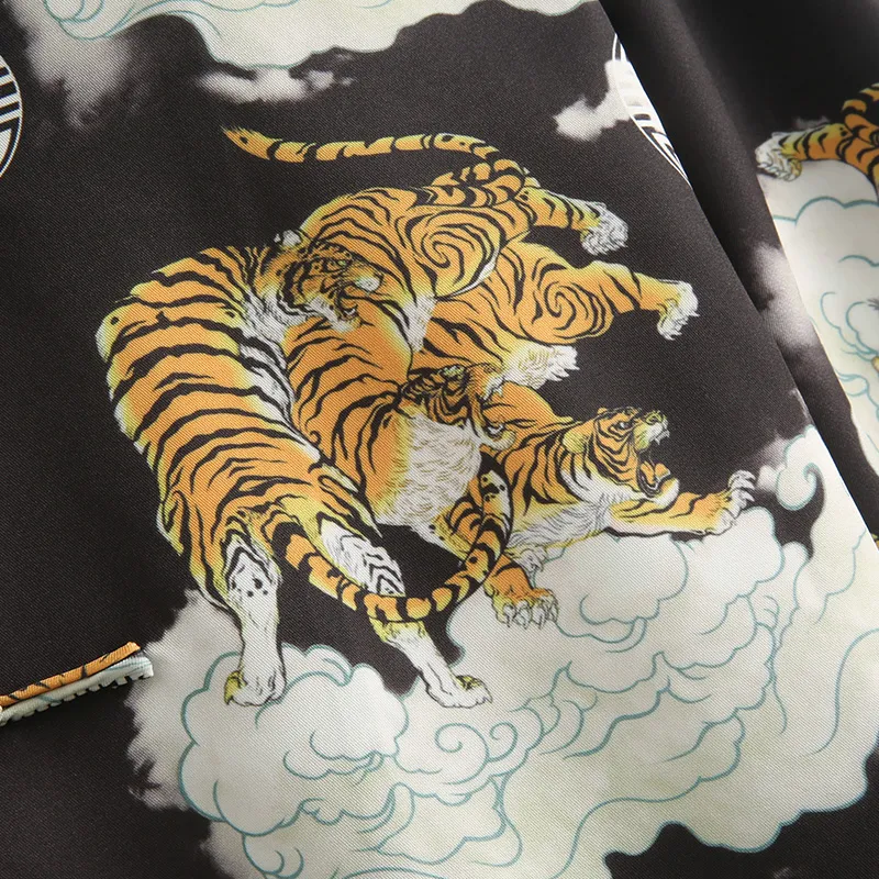 XUANSHENG Shirt Men's Black Tiger-3