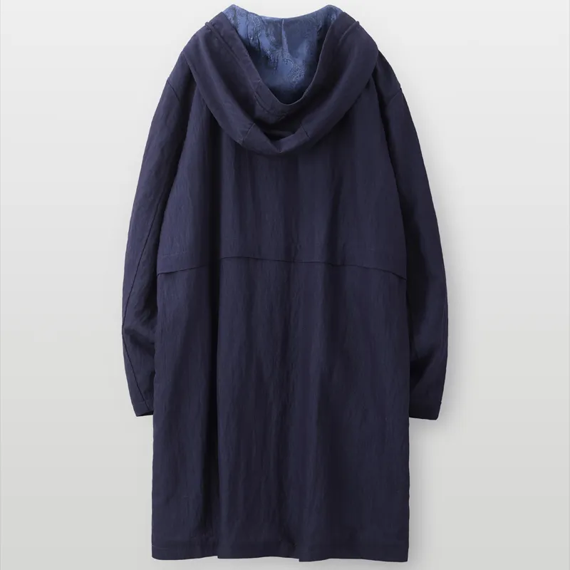 XUANSHENG Jackets Coats Men's Navy Blue-1