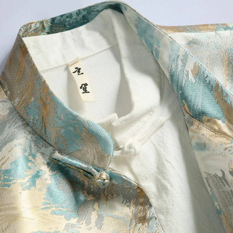 XUANSHENG Jackets Coats Men's Oil Ink Painting-1
