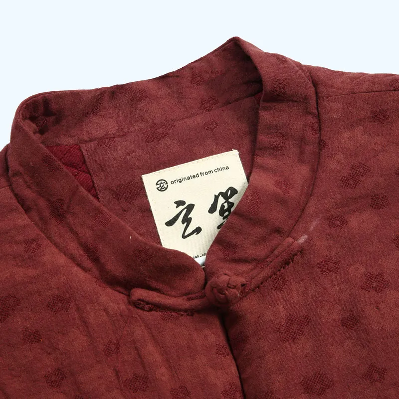 XUANSHENG Vests Men Burgundy-2