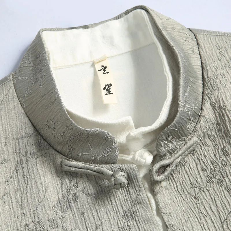 XUANSHENG Spring And Fall Jackets Coats Men's Gray-2
