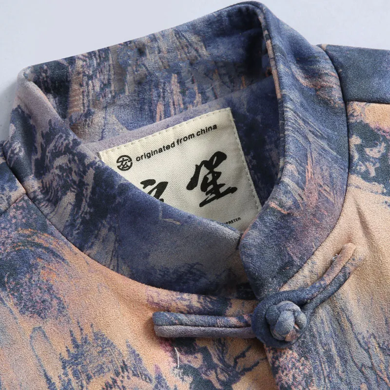 XUANSHENG Jackets Coats Men's Alpine Flowing Water-3