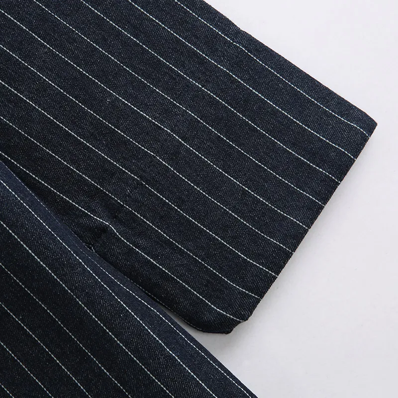 XUANSHENG Casual Sportswear Men's Denim Stripes-7