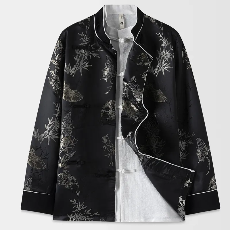 XUANSHENG Jackets Coats Men's Black-1