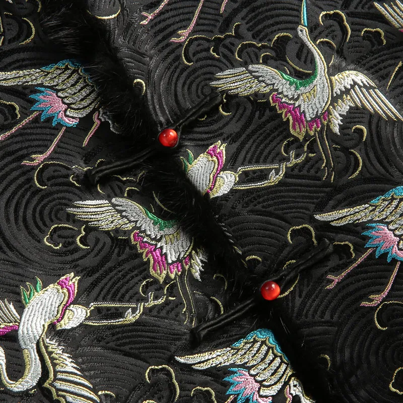 XUANSHENG Puffer Jacket Men's Thousand Paper Cranes-3