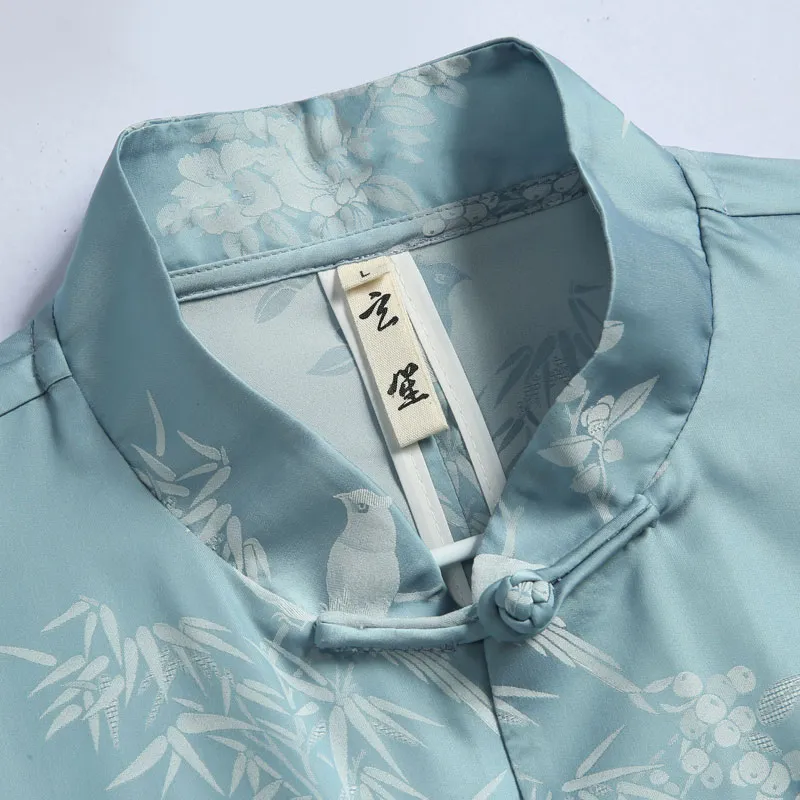 XUANSHENG Shirts Men Sky Blue-2