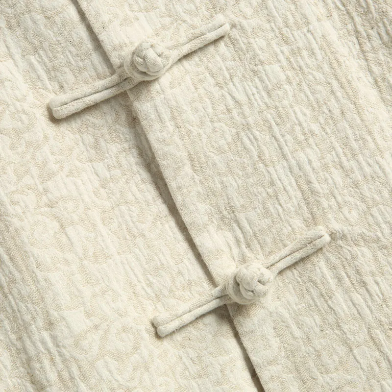 XUANSHENG Shirts Men Hemp-3