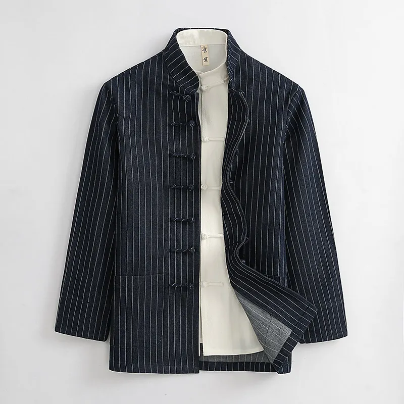 XUANSHENG Casual Sportswear Men's Denim Stripes-1
