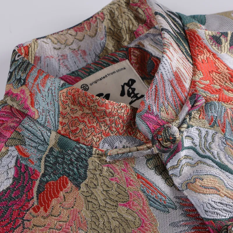 XUANSHENG Jacket Men's Colorful Parrots-4