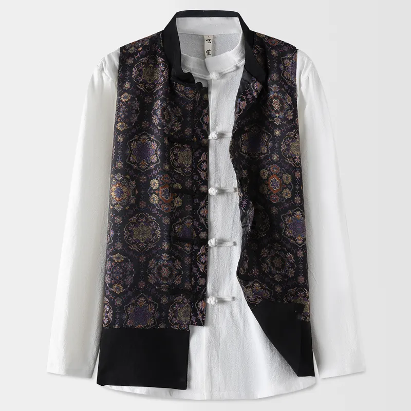 XUANSHENG Vests Men Black-1