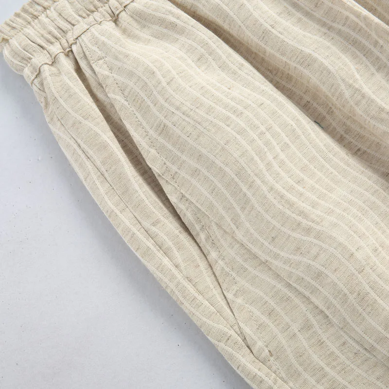 XUANSHENG Casual Sportswear Men's Hemp-5