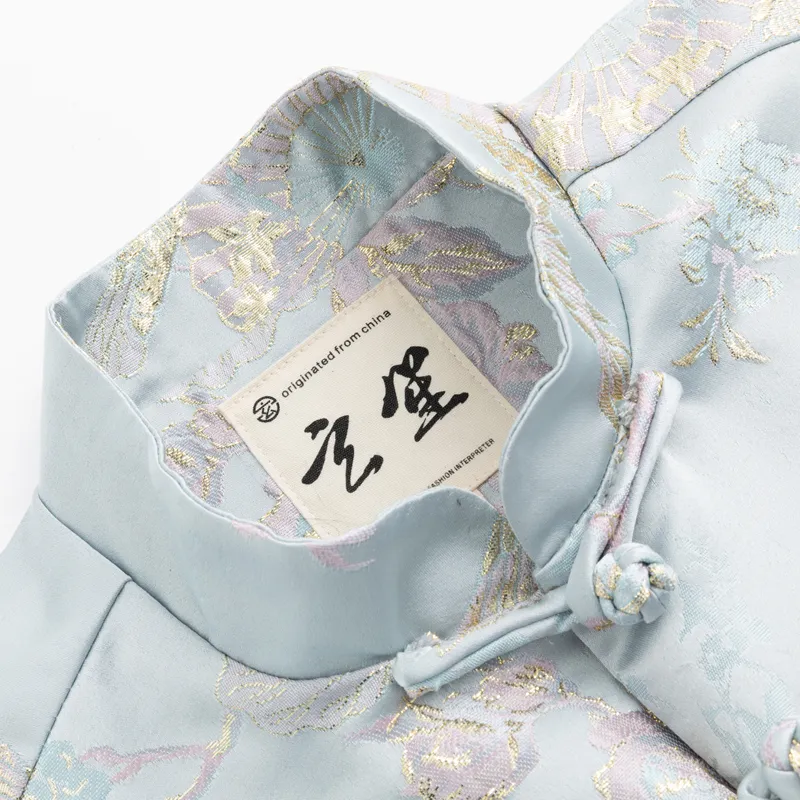 XUANSHENG Jackets Coats Men's Light Cyan-4