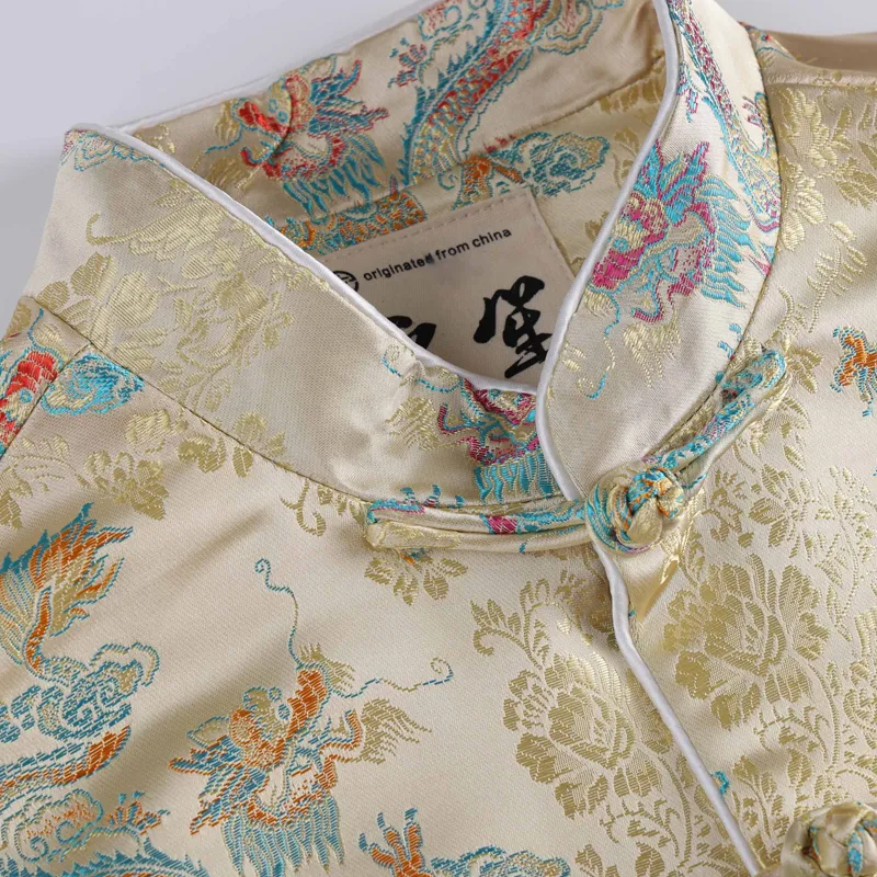 XUANSHENG Jackets Coats Men's Multicolor Auspicious Dragon-4