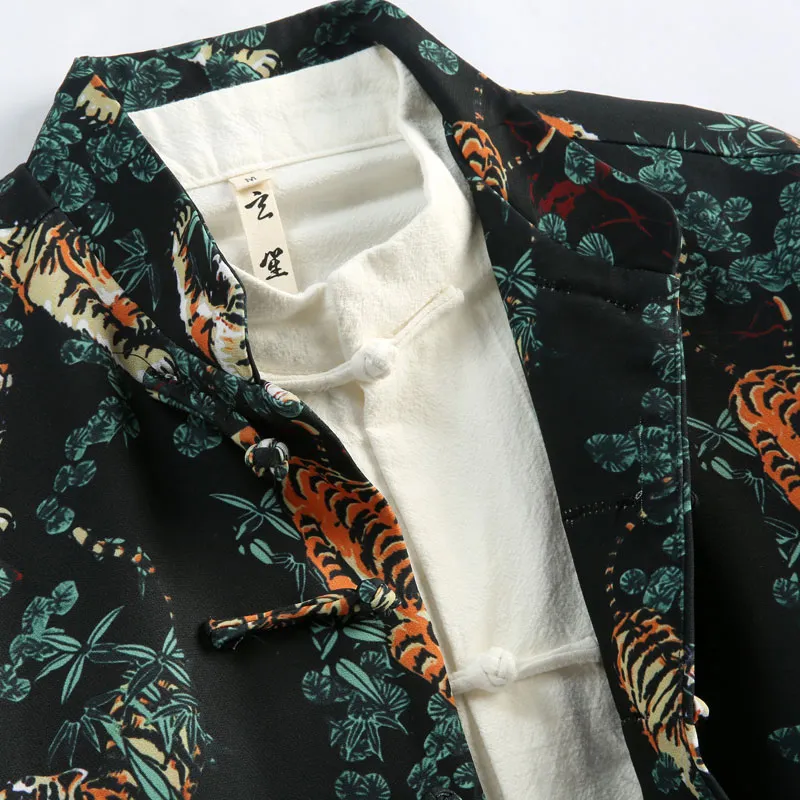 XUANSHENG Jackets Coats Men's One Forest Two Tigers-2