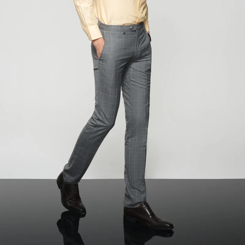 JODOLL Suit Trousers Men Gray-2