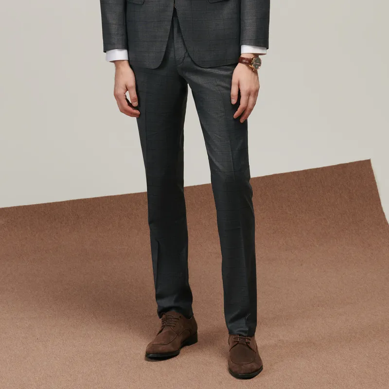 JODOLL Suit Trousers Men Gray-1
