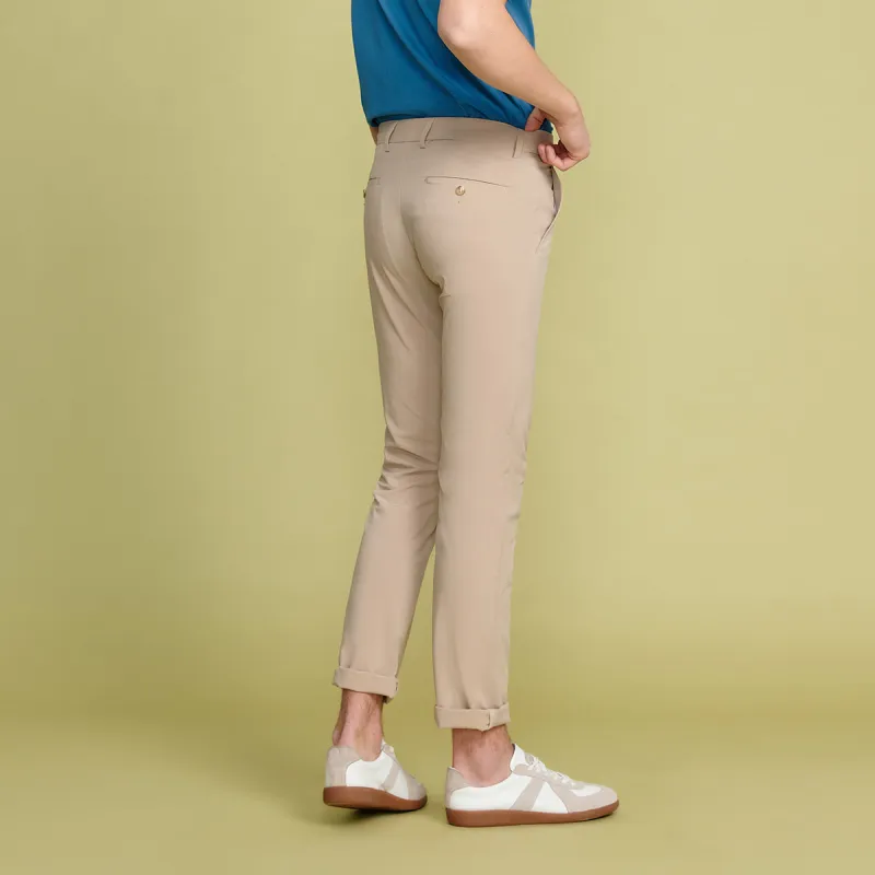 JODOLL Casual Pants Men's Khaki-3