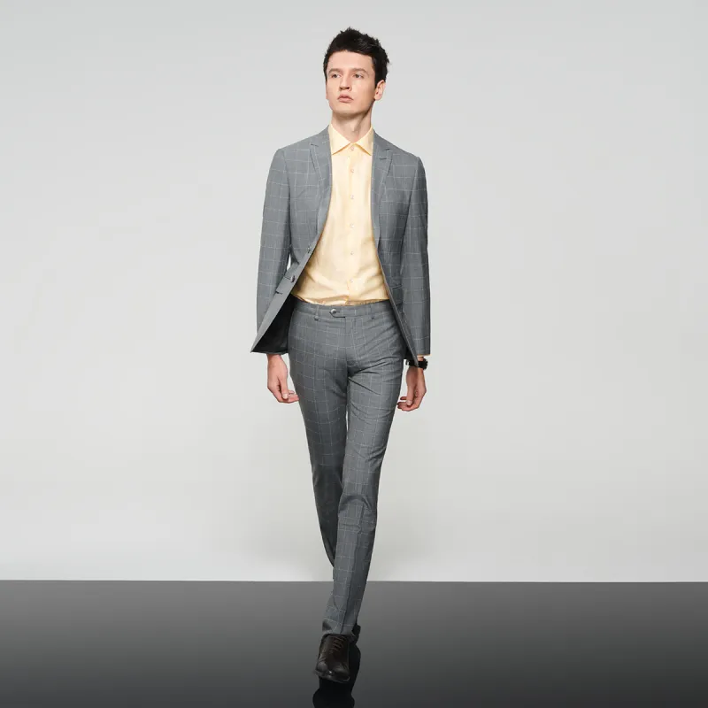 JODOLL Suit Trousers Men Gray-3